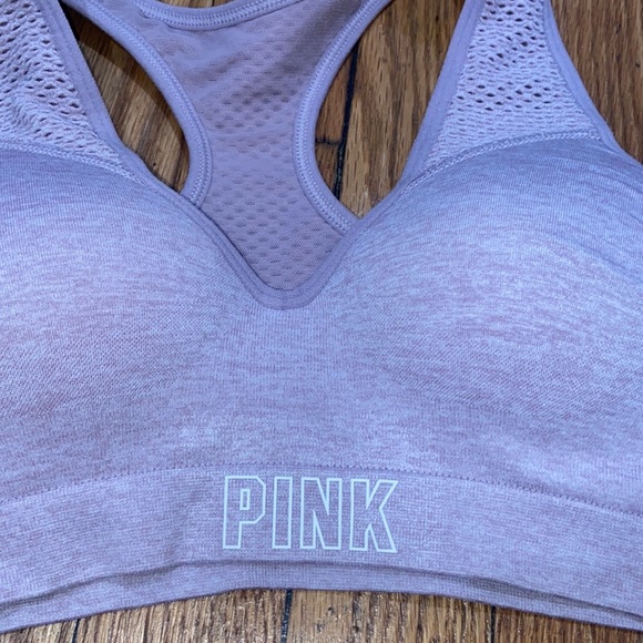 VICTORIA'S SECRET *PINK* SPORT SEAMLESS MESH PUSH UP SPORTS BRA. SIZE: XS - Picture 3 of 5
